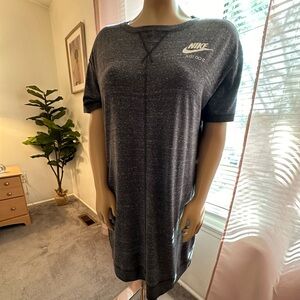 Nike Performance Women's T-Shirt Dress, Heather Gray, XL
